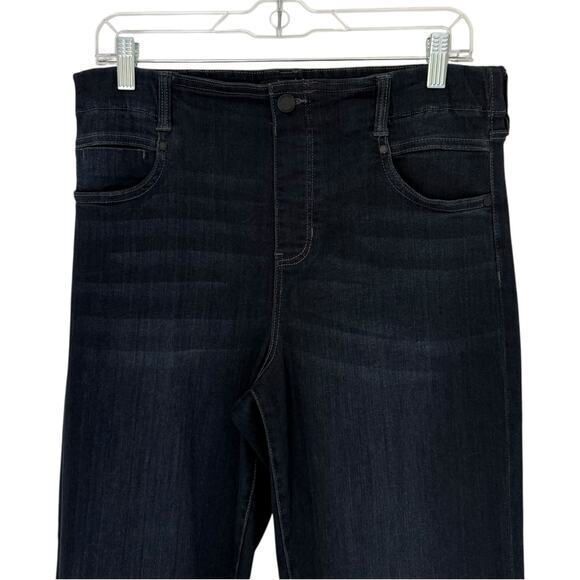 Liverpool Gia Glider Pull-On Straight Leg Jeans Halifax Dark Size 12/31 Petite - Picture 5 of 9